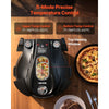 VEVOR Pizza Oven, 12 in Electric Pizza Maker, 1200W Electric Pizzas Cooker with Cordierite Stone, 5-Mode Temperature Control, Viewing Window for Precise Cooking, Heats up to 788 ˚F, for Home (Black)
