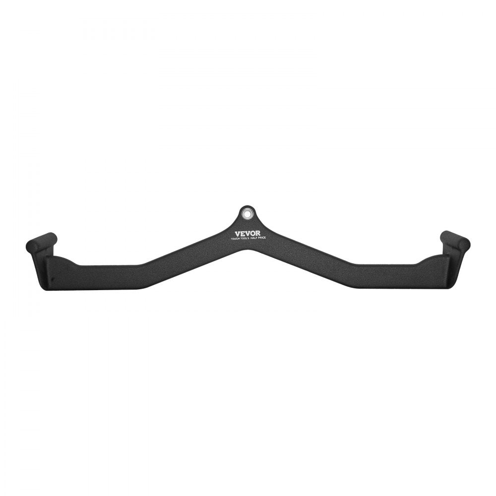 VEVOR LAT Pulldown Attachment, Cable Machine Rowing V-bar Attachment, Tricep Pull Down Bar, Back Strength Training Rubber Coated Handle Grip, Bicep Curl Tricep Lat Pulldown Bar for Home Gym Fitness