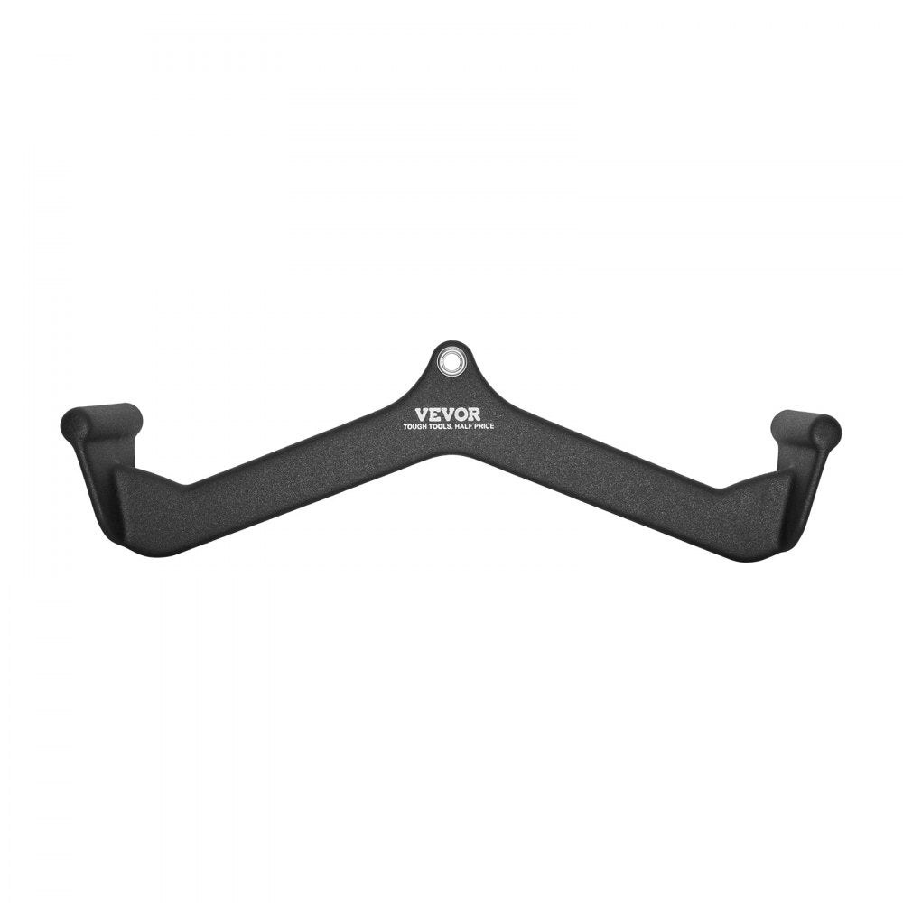 VEVOR LAT Pulldown Attachment, Cable Machine Rowing V-bar Attachment, Tricep Pull Down Bar, Back Strength Training Rubber Coated Handle Grip, Bicep Curl Tricep Lat Pulldown Bar for Home Gym Fitness
