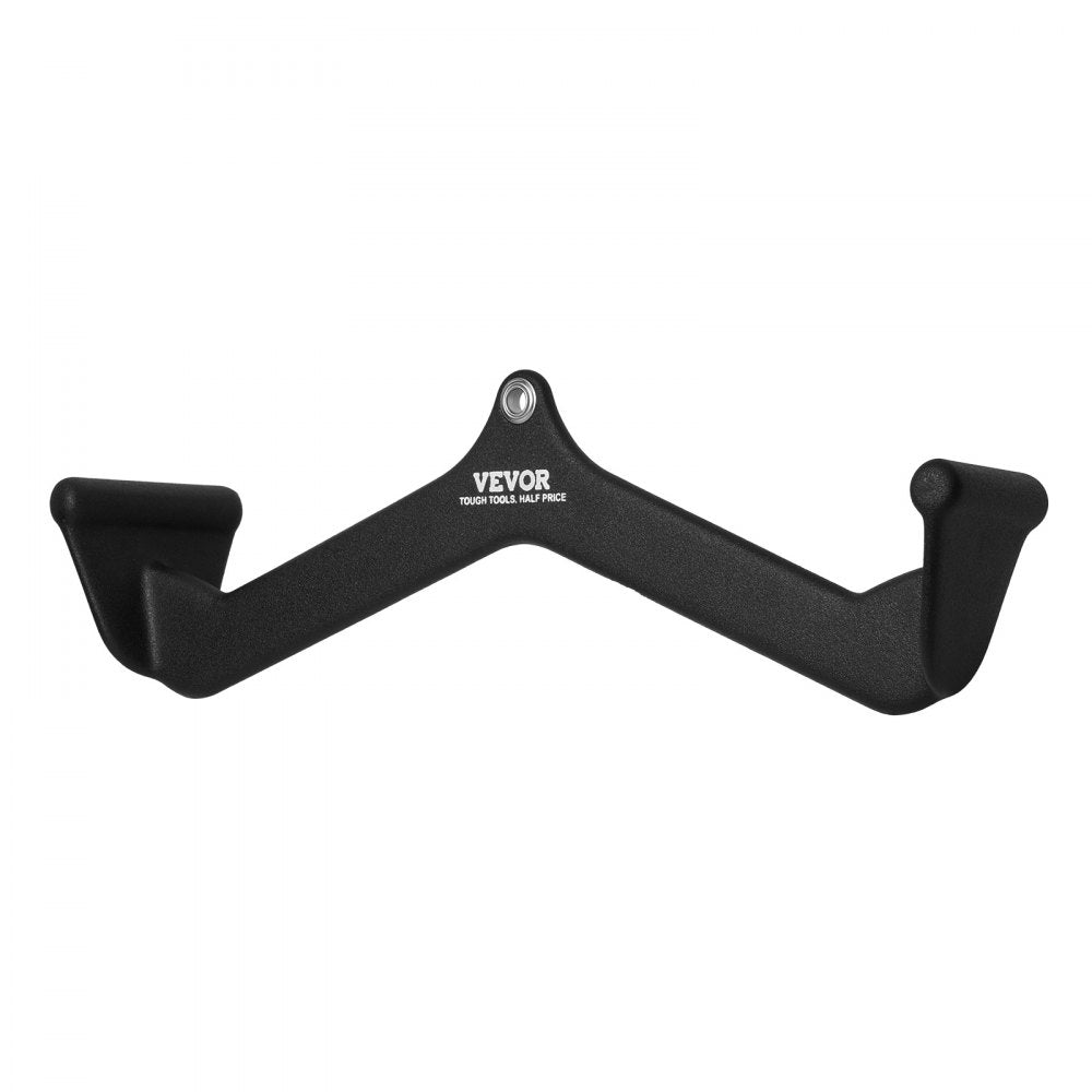 VEVOR LAT Pulldown Attachment, Cable Machine Rowing V-bar Attachment, Tricep Pull Down Bar, Back Strength Training Rubber Coated Handle Grip, Bicep Curl Tricep Lat Pulldown Bar for Home Gym Fitness
