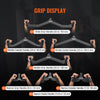 VEVOR LAT Pulldown Attachments, Cable Machine Rowing T-bar V-bar 7 Set, Tricep Pull Down Bar, Back Strength Training Rubber Coated Handle Grip, Bicep Curl Tricep Lat Pulldown Bar for Home Gym Fitness
