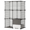 VEVOR Cat Cage 3-Tier 28"x17.91"x40.98" DIY Cat Playpen with Litter Box, Indoor Enclosure Detachable Metal Wire Kennel Crate, Large Exercise Place Ideal for 1-2 Cats, Kittens and Small Animals, Black