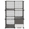 VEVOR Cat Cage 3-Tier 28"x17.91"x40.98" DIY Cat Playpen with Litter Box, Indoor Enclosure Detachable Metal Wire Kennel Crate, Large Exercise Place Ideal for 1-2 Cats, Kittens and Small Animals, Black