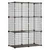 VEVOR Cat Cage 3-Tier 28"x13.98"x40.98" DIY Cat Playpen Indoor Enclosure, Detachable Metal Wire Kennel Crate, Large Exercise Place Ideal for 1-2 Cats, Kittens, Rabbits, Ferrets & Small Animals, Black