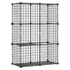 VEVOR Cat Cage 3-Tier 28"x13.98"x40.98" DIY Cat Playpen Indoor Enclosure, Detachable Metal Wire Kennel Crate, Large Exercise Place Ideal for 1-2 Cats, Kittens, Rabbits, Ferrets & Small Animals, Black