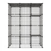 VEVOR Cat Cage 4-Tier 40.98"x27.99"x55" DIY Cat Playpen Indoor Enclosure, Detachable Metal Wire Kennel Crate with 4 Doors, Large Exercise Place Ideal for 1-2 Cats, Kittens and Small Animals, Black