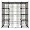 VEVOR Cat Cage 4-Tier 55"x55"x55" Large DIY Cat Playpen Indoor Enclosure, Detachable Metal Wire Kennel Crate with 3 Doors & Locks, Exercise Place Ideal for 2-3 Cats, Kittens and Small Animals, Black