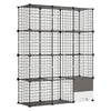 VEVOR Cat Cage 4-Tier 40.98"x13.98"x55" DIY Cat Playpen with Litter Box, Indoor Enclosure Detachable Metal Wire Kennel Crate, Large Exercise Place for 1-2 Cats, Kittens, Ferrets & Small Animals, Black