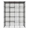 VEVOR Cat Cage 5-Tier 55"x40.98"x68.98" DIY Cat Playpen Indoor Enclosure, Detachable Metal Wire Kennel Crate with 5 Doors, Large Exercise Place Ideal for 2-3 Cats, Kittens and Small Animals, Black