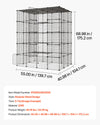 VEVOR Cat Cage 5-Tier 55"x40.98"x68.98" DIY Cat Playpen Indoor Enclosure, Detachable Metal Wire Kennel Crate with 5 Doors, Large Exercise Place Ideal for 2-3 Cats, Kittens and Small Animals, Black