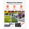 VEVOR Galvanized Steel Landscape Edging, 50 ft x 6 in Metal Edging for Landscaping with Gloves, Easy-to-Install Bendable Metal Strips, Heavy Duty Metal Garden Edge Border for Flower Bed, Yard Pathway