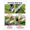 VEVOR Galvanized Steel Landscape Edging, 50 ft x 6 in Metal Edging for Landscaping with Gloves, Easy-to-Install Bendable Metal Strips, Heavy Duty Metal Garden Edge Border for Flower Bed, Yard Pathway