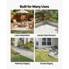 VEVOR Galvanized Steel Landscape Edging, 50 ft x 6 in Metal Edging for Landscaping with Gloves, Easy-to-Install Bendable Metal Strips, Heavy Duty Metal Garden Edge Border for Flower Bed, Yard Pathway