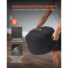 VEVOR Workout Sandbag, Heavy Duty Workout Power Bags with Handles, 100 lbs/45 kg Slam Bag for Fitness Strength Weight Training Cross-Training, Home Gym Exercise, Black (Unfilled)