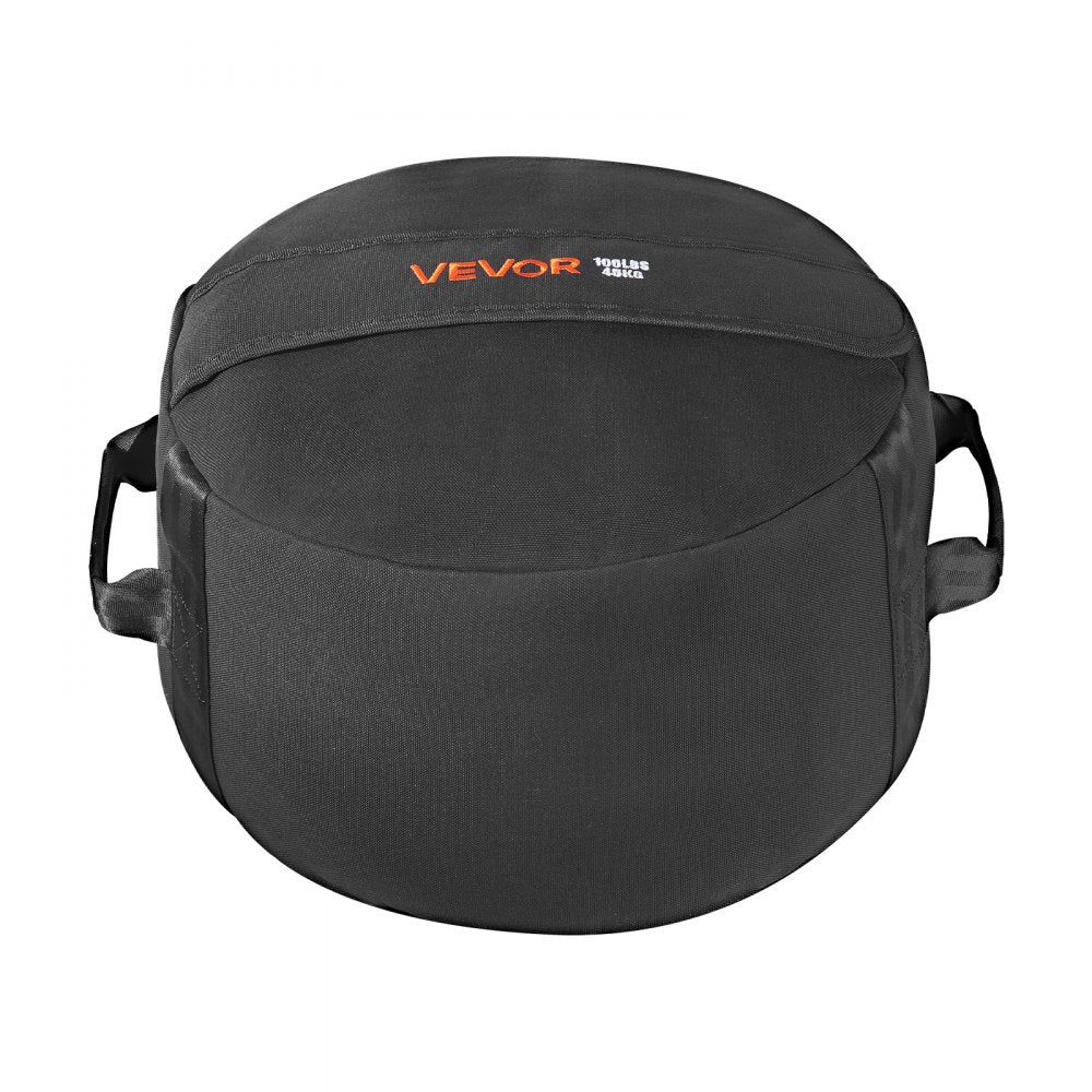 VEVOR Workout Sandbag, Heavy Duty Workout Power Bags with Handles, 100 lbs/45 kg Slam Bag for Fitness Strength Weight Training Cross-Training, Home Gym Exercise, Black (Unfilled)