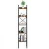 VEVOR Metal Bookshelf, 5-Tier Industrial Bookshelf, Tall Narrow Rustic Vintage Storage Bookcase with Open Shelves, Freestanding Display Shelving Unit Storage Rack, for Living room, Bedroom & Office