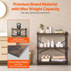 VEVOR Metal Bookshelf, 3-Tier Industrial Bookshelf, Small Rustic Storage Display Bookcase with Open Shelves, Freestanding Display Vintage Shelving Unit Storage Rack, for Living room, Bedroom & Office
