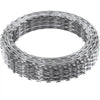 VEVOR Razor Wires, 147 ft Razor Barbed Wire, 3 Rolls Razor Wire Fencing Razor Fence, Double Spiral Razor Ribbon Barbed Wire Galvanized Razor Wire Fence, Rolls Razor for Garden