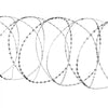 VEVOR Razor Wires, 147 ft Razor Barbed Wire, 3 Rolls Razor Wire Fencing Razor Fence, Double Spiral Razor Ribbon Barbed Wire Galvanized Razor Wire Fence, Rolls Razor for Garden