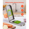 VEVOR Vegetable Chopper, Food Veggie Cutter with 3 Stainless Steel Blades, Onion Slicer with Container, Salad Potato Dicer Kitchen Gadgets & Essentials Home Appliances Tools for Easy DIY, Silver