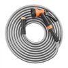 VEVOR Metal Garden Hose 150 ft, Rust Proof Stainless Steel Water Hose, Heavy Duty Backyard Hose with 10 Function Nozzle, No-Kink & Flexible Water Pipe, Lightweight Metal Hose for Yard, Outdoor