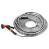 VEVOR Metal Garden Hose 150 ft, Rust Proof Stainless Steel Water Hose, Heavy Duty Backyard Hose with 10 Function Nozzle, No-Kink & Flexible Water Pipe, Lightweight Metal Hose for Yard, Outdoor