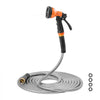 VEVOR Metal Garden Hose 150 ft, Rust Proof Stainless Steel Water Hose, Heavy Duty Backyard Hose with 10 Function Nozzle, No-Kink & Flexible Water Pipe, Lightweight Metal Hose for Yard, Outdoor