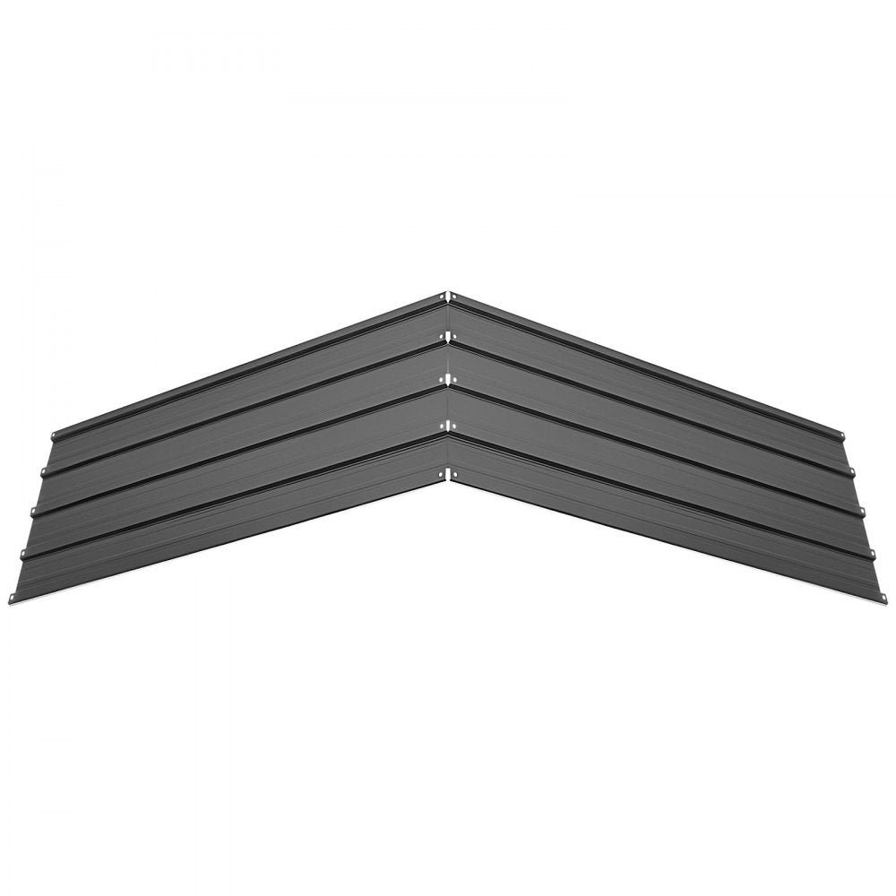 VEVOR Metal Roof Panels, 20Pcs 99 sq.ft. Galvanized Steel Roofing Panels, High Impact Corrugated Tin Gazebo Top with Screws, Gloves, Heavy Duty for Gazebos, Chicken Coop Sheds Stables Patio, Gray