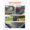 VEVOR Metal Roof Panels, 25Pcs 176 sq.ft. Galvanized Steel Roofing Panels, High Impact Corrugated Tin Gazebo Top with Screws, Gloves, Heavy Duty for Gazebos, Chicken Coop Sheds Stables Patio, Gray