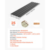 VEVOR Metal Roof Panels, 25Pcs 176 sq.ft. Galvanized Steel Roofing Panels, High Impact Corrugated Tin Gazebo Top with Screws, Gloves, Heavy Duty for Gazebos, Chicken Coop Sheds Stables Patio, Gray