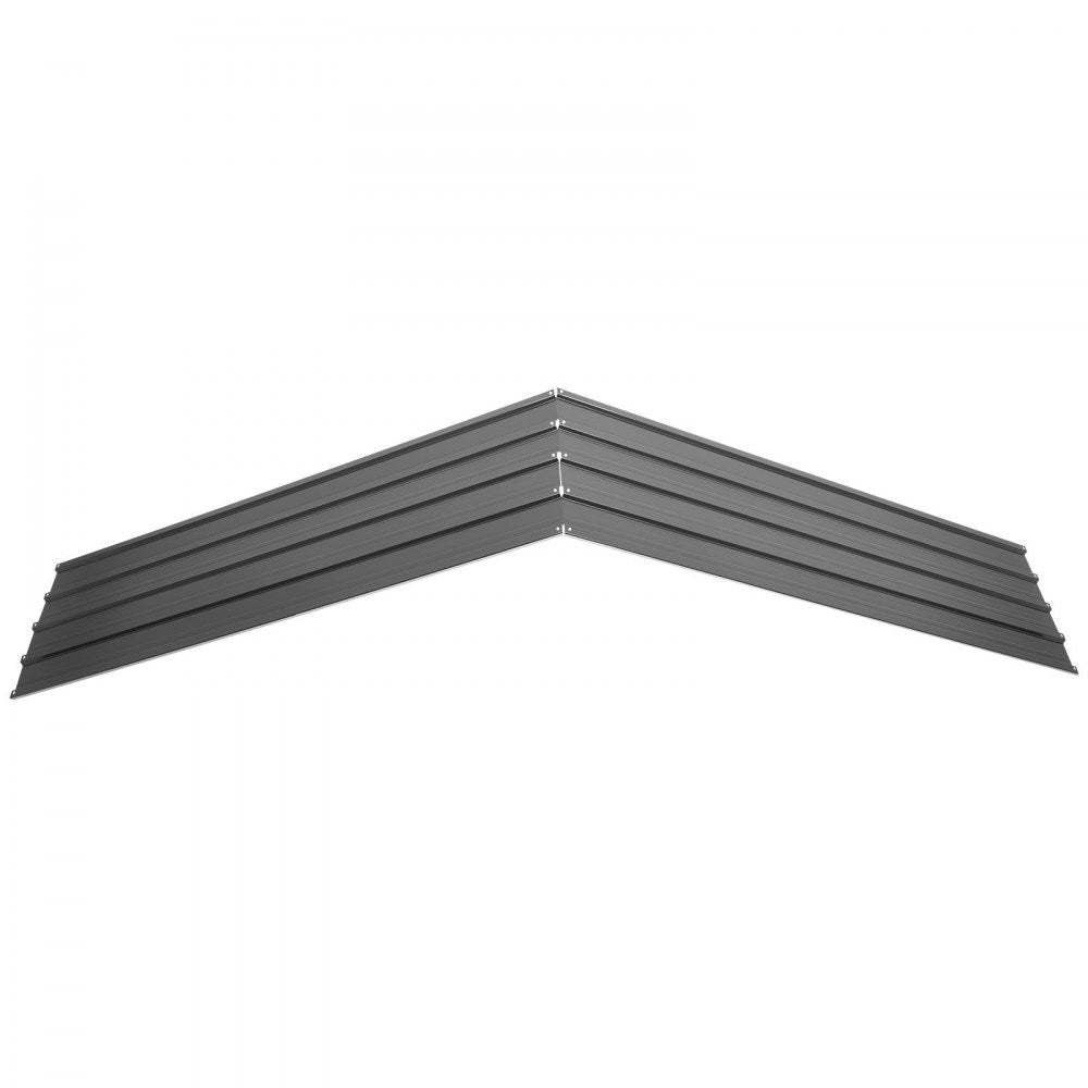 VEVOR Metal Roof Panels, 25Pcs 176 sq.ft. Galvanized Steel Roofing Panels, High Impact Corrugated Tin Gazebo Top with Screws, Gloves, Heavy Duty for Gazebos, Chicken Coop Sheds Stables Patio, Gray