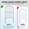 VEVOR Garden Fence, 24in(H) x30ft(L) Animal Barrier Fence, Underground Decorative Garden Fencing with 2 Inch Spike Spacing, Metal Dog Fence for the Yard and Outdoor Patio, 28 Pack
