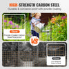 VEVOR Garden Fence, 24in(H) x30ft(L) Animal Barrier Fence, Underground Decorative Garden Fencing with 2 Inch Spike Spacing, Metal Dog Fence for the Yard and Outdoor Patio, 28 Pack