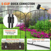 VEVOR Garden Fence, 24in(H) x30ft(L) Animal Barrier Fence, Underground Decorative Garden Fencing with 2 Inch Spike Spacing, Metal Dog Fence for the Yard and Outdoor Patio, 28 Pack