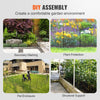 VEVOR Garden Fence, 24in(H) x30ft(L) Animal Barrier Fence, Underground Decorative Garden Fencing with 2 Inch Spike Spacing, Metal Dog Fence for the Yard and Outdoor Patio, 28 Pack