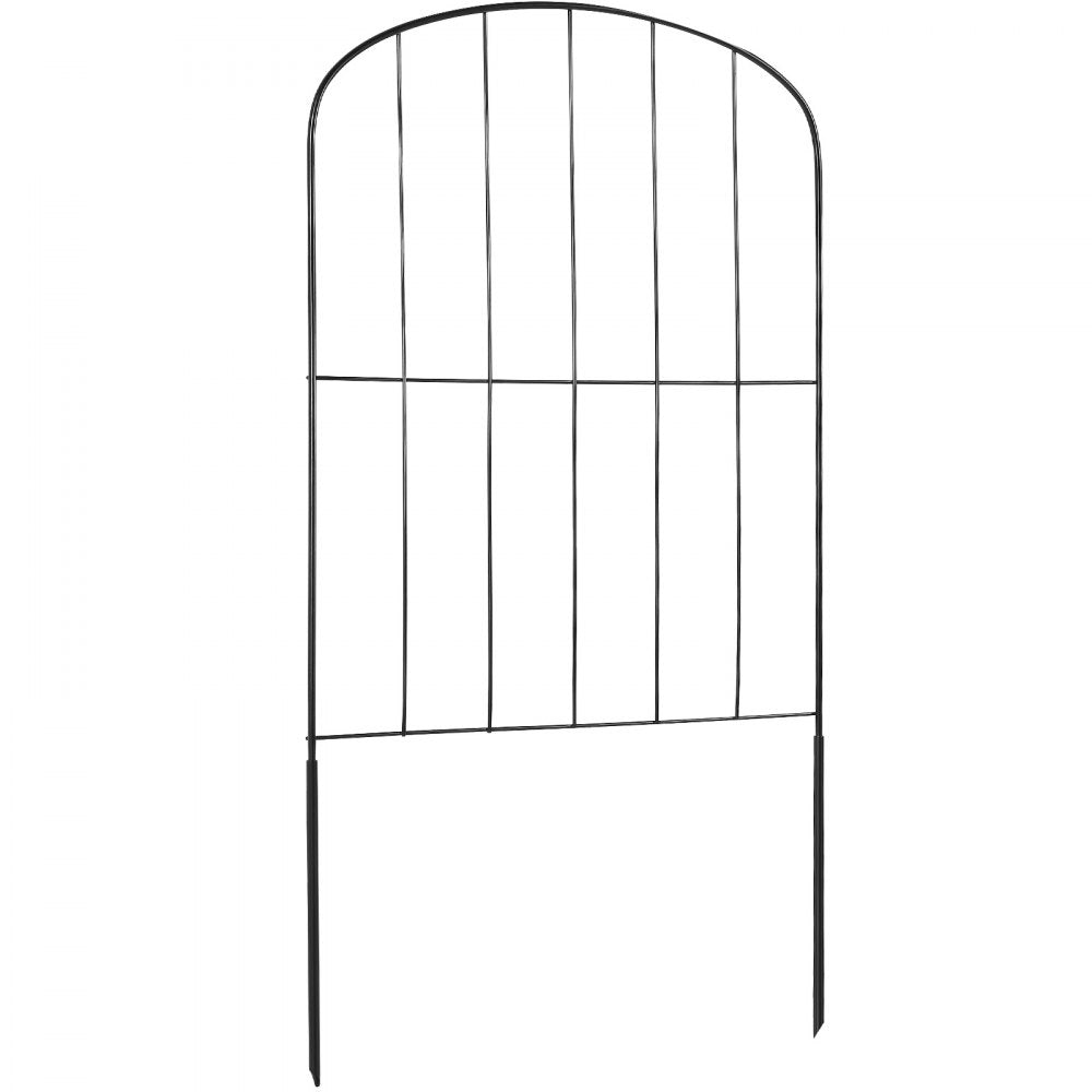 VEVOR Garden Fence, 24in(H) x30ft(L) Animal Barrier Fence, Underground Decorative Garden Fencing with 2 Inch Spike Spacing, Metal Dog Fence for the Yard and Outdoor Patio, 28 Pack