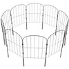 VEVOR Garden Fence, 24in(H) x11ft(L) Animal Barrier Fence, Underground Decorative Garden Fencing with 2 Inch Spike Spacing, Metal Dog Fence for the Yard and Outdoor Patio, 10 Pack