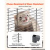 VEVOR Metal Small Animal Cage 51.2"H 4-Tier Rolling Ferret Cage On Wheels, 0.55" Wire Spacing Large Cages with Hammock, Ramps, Tray & Doors for Ferret, Chinchilla, Sugar Glider, Guinea Pig & Rabbit