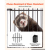 VEVOR Metal Small Animal Cage 39.8"H 3-Tier Rolling Ferret Cage On Wheels, 0.55" Wire Spacing Large Cages with Hammock, Ramps, Tray & Doors for Ferret, Chinchilla, Sugar Glider, Guinea Pig & Rabbit