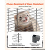 VEVOR Metal Small Animal Cage 58.7"H 6-Tier Rolling Ferret Cage On Wheels, 0.55" Wire Spacing Large Cages with Hammock, Ramps, Tray & Doors for Ferret, Chinchilla, Sugar Glider, Guinea Pig & Rabbit