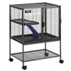 VEVOR 34" Rolling Metal Ferret Cage, Large 2-Tier  Cage, Small Animal Cage with Ramps & Tray, Easy to Set up for Pet Rats, Hamster, Guinea Pig, Chinchilla, Squirrel, Hedgehogs, Bunny
