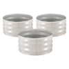 VEVOR 3 Pcs Galvanized Raised Garden Beds, 2 x 2 x 1 ft, Round Metal Planter Boxes Kit Outdoor, Bottomless Elevated Garden Boxes with Gloves, Alu-Zinc, for Planting Flowers Vegetables Herbs, Beige