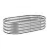 VEVOR Metal Raised Garden Bed, 4 x 2 x 1 ft Oval Outdoor Galvanized Planter Garden Box, Open Bottom Design, Large Planter Raised Bed for Growing Vegetables, Flowers, and Succulents, Galvanized Color