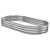 VEVOR Galvanized Raised Garden Bed, 8 x 4 x 1 ft, Oval Metal Planter Box Kit Outdoor, Bottomless Elevated Garden Box with Gloves, Rustproof Alu-Zinc, for Planting Flowers Fruits Vegetables, Silver