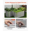 VEVOR Metal Raised Garden Bed, 4 x 2 x 2 ft Oval Outdoor Galvanized Planter Garden Box, Open Bottom Design, Large Planter Raised Bed for Growing Vegetables, Flowers, and Succulents, Galvanized Color