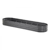 VEVOR Metal Raised Garden Bed, 8 x 2 x 1 ft Outdoor Galvanized Planter Box, with Open Bottom, Large Oval Planter Raised Bed for Gardening Vegetables, Flowers, Herbs, and Succulent Plants, Dark Gray