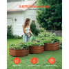 VEVOR Metal Raised Garden Bed, 3 Pcs 2 x 2 x 1 ft Outdoor Galvanized Planter Garden Box, Open Bottom Design, Large Planter Raised Bed for Growing Vegetables, Flowers, Herbs, Succulents, Wood Grain