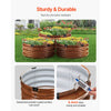 VEVOR Metal Raised Garden Bed, 3 Pcs 2 x 2 x 1 ft Outdoor Galvanized Planter Garden Box, Open Bottom Design, Large Planter Raised Bed for Growing Vegetables, Flowers, Herbs, Succulents, Wood Grain