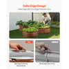 VEVOR Metal Raised Garden Bed, 3 Pcs 2 x 2 x 1 ft Outdoor Galvanized Planter Garden Box, Open Bottom Design, Large Planter Raised Bed for Growing Vegetables, Flowers, Herbs, Succulents, Wood Grain