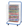 VEVOR Art Drying Rack, 25 Removable Shelves 23.75 x 17.5 x 38 inch Paint Drying Rack With Lockable Wheels, Carbon Steel Painting Drying Rack for Artwork in Classroom, Art Studios, Schools, Blue+White